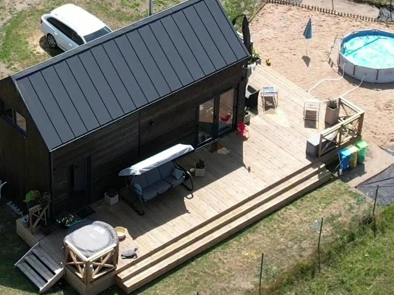 Domek Mazurski Caloroczny Nad Jeziorem Z Jacuzzi Spa 帕瑟姆 外观 照片